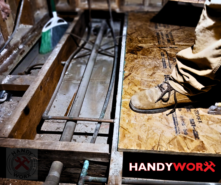 Subfloor Logo Dry-fit subfloor panels to ensure accuracy. How to install a subfloor